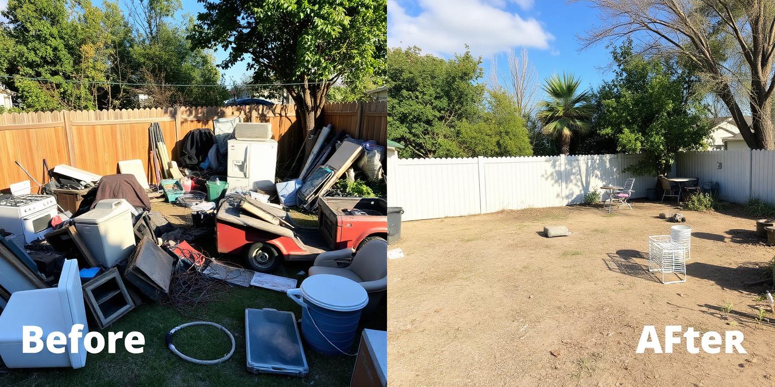 Before and after junk removal